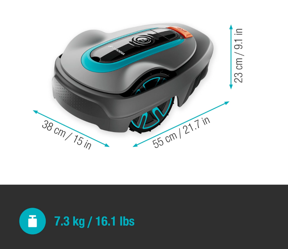 Gardena SILENO City 500 m² Robot cortacésped