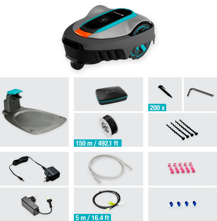 Gardena SILENO City 500 m² Robot cortacésped