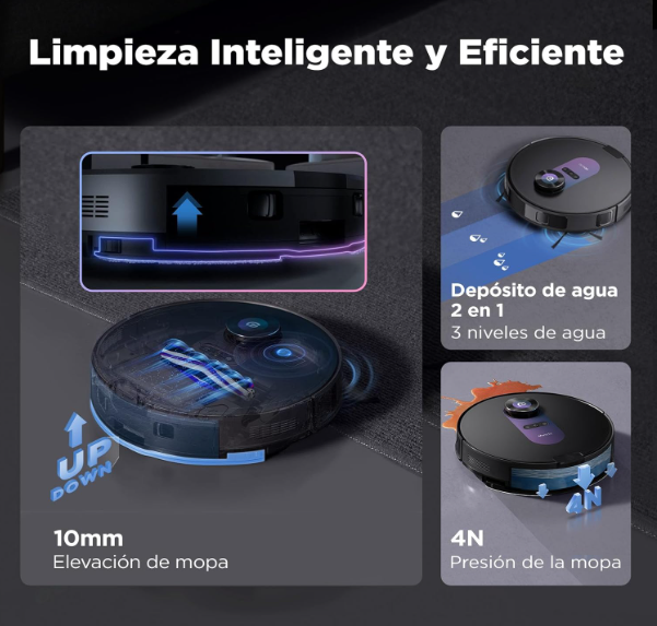 Lote 3 Robot Obode A8+ Aspirador y Fregasuelos - NUEVOS -