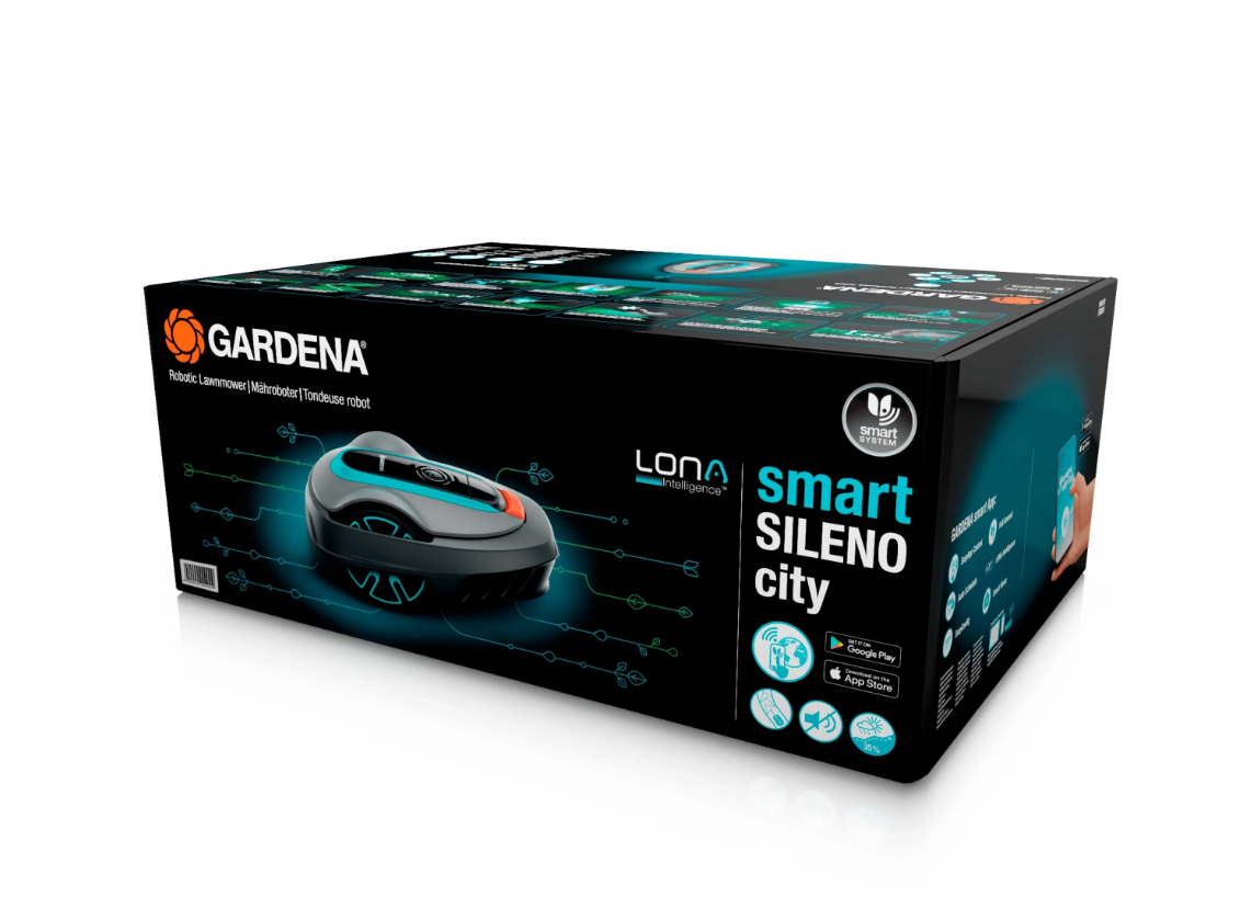 Gardena SILENO City 500 m² Robot cortacésped